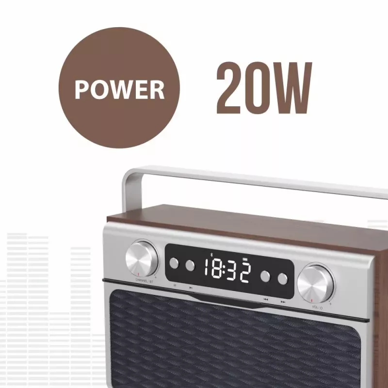 Kannettava radio MANTA RDI917PRO Bluetooth- ja USB-toistolla