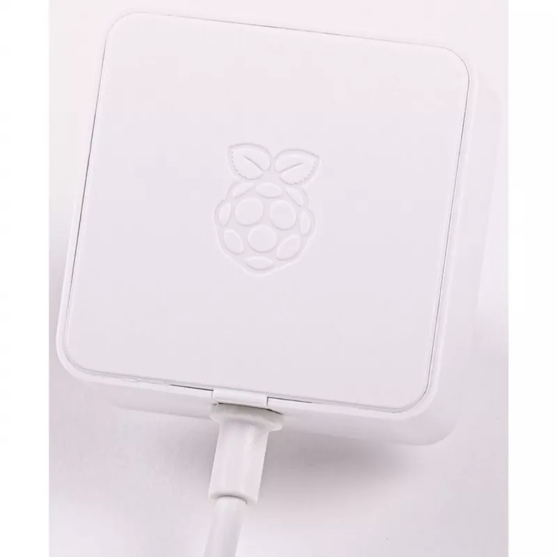 Virallinen valkoinen Raspberry Pi 5,1 A/3 A virtalähde, valkoinen, Bulk