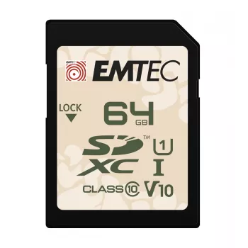Emtec 64GB UHS-I SDHC V30/V10 Outdoor flash-muisti