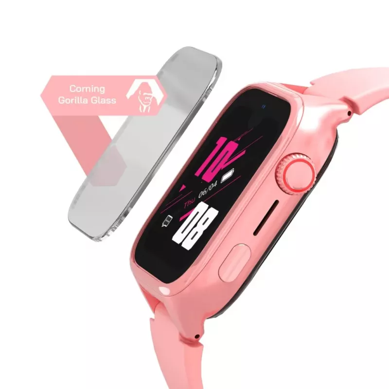 Älykello Stelio Junior Pro AI 4G ST-SWJ102-PK — lasten 4G-kello, pinkki