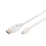 DisplayPort-liitäntäkaapeli Digitus AK-340102-010-W