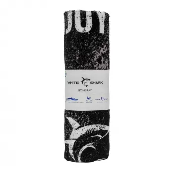 Pyyhe White Shark TW-01 Stingray nopeasti kuivuva kevyt mikrofiber-rantapyyhe, kompakti