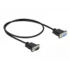 Sarjakaapeli DeLOCK 86613, musta, 0,5 m, RS-232