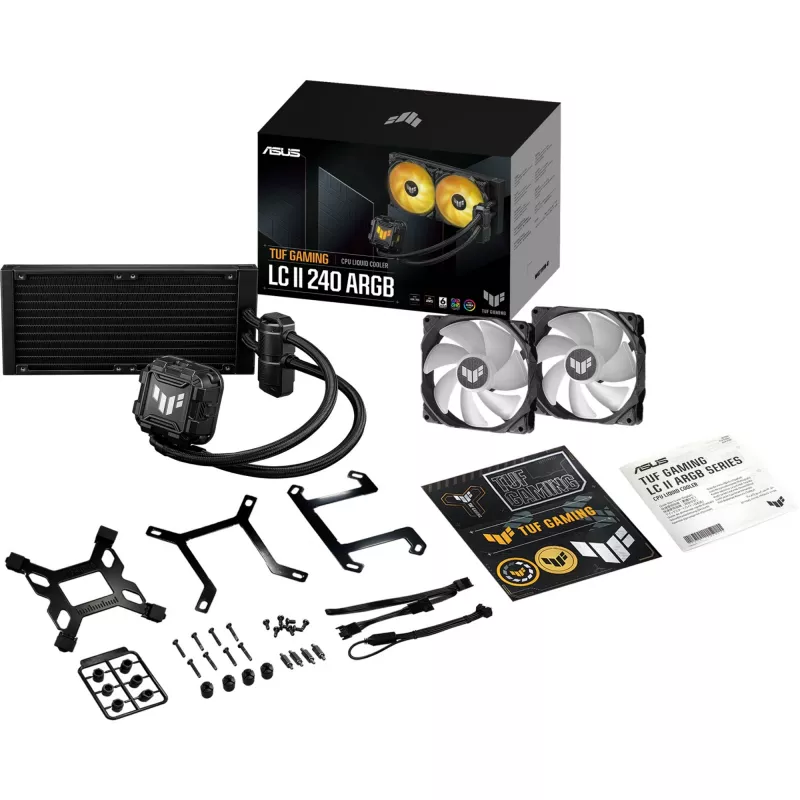 ASUS TUF GAMING LC II 240 ARGB prosessorin nestjäähdytyssarja 12 cm musta