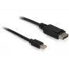 Displayport-kaapeli DeLOCK 82698 1 m mini DisplayPort - Displayport musta
