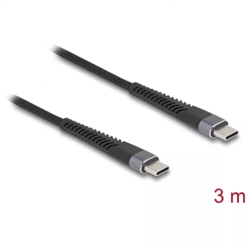USB-kaapeli DeLOCK 81126 USB 2.0 3m USB C musta