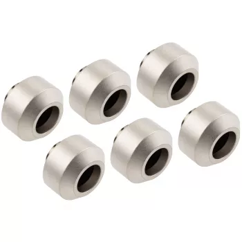 Kovaputki-liitinsarja OPTIMUS OP-FIT-HARD-12MM-NICKEL-6PACK — 12 mm, 6-osainen asennustyökalulla, satinoitu nikkeli