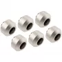 Kovaputki-liitinsarja OPTIMUS OP-FIT-HARD-12MM-NICKEL-6PACK — 12 mm, 6-osainen asennustyökalulla, satinoitu nikkeli