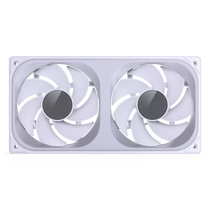 Jonsbo ZB-240WR Infinity Mirror tuuletin, ARGB, PWM, käänteiset lavat, 240 mm, valkoinen