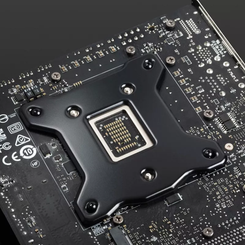 BitsPower emolevyn taustalevy Intel BP-ICB — emolevyn tukilevy yhteensopiva Intel-kantojen kanssa