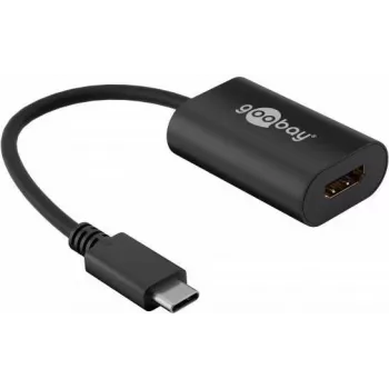 Wentronic goobay - ulkoinen videosovitin - USB-C - HDMI - musta (38532)