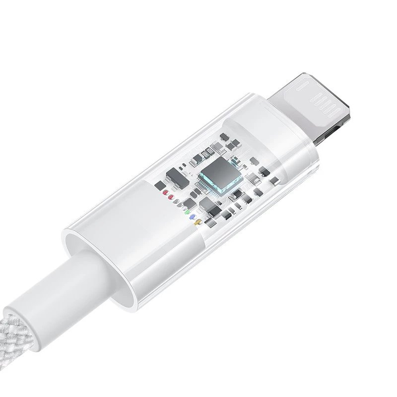 Baseus Gem USB-IP 2.4A pikalatauskaapeli 2 m valkoinen