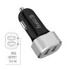 Autolaturi 2x USB 2,4A alumiini