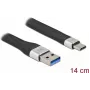 FPC-lattakaapeli DeLOCK USB 3.2 Gen 1 Type-A - Type-C 14 cm