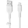 Kaapeli Belkin Cbl Scicone USB-A LTG 2M blc valkoinen USB A USB C Lightning