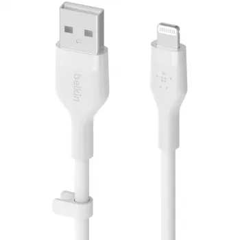 Kaapeli Belkin Cbl Scicone USB-A LTG 2M blc valkoinen USB A USB C Lightning