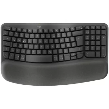 Logitech Wave Keys näppäimistö Office RF Wireless + Bluetooth QWERTZ grafiitti