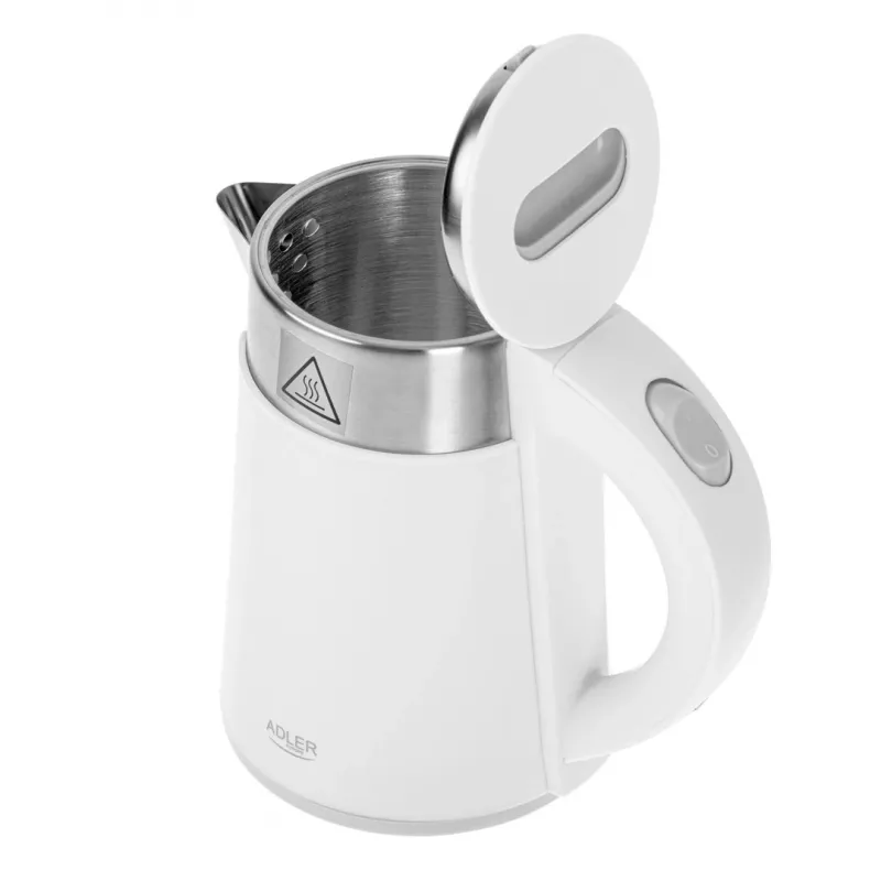 Vedenkeitin Adler AD 1372w – 0,6 L, 800 W, ruostumaton teräskotelo, kosketusohjaus