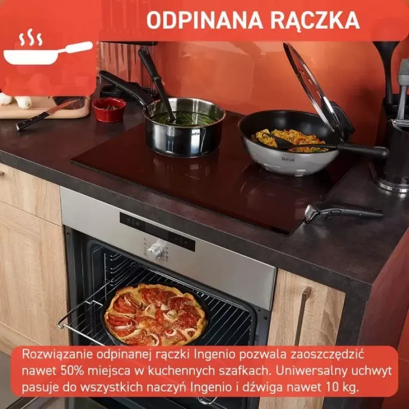Pannusarja Tefal Ingenio Emotion L897S574, induktio, irrotettava kahva, 16/20/22/28 cm