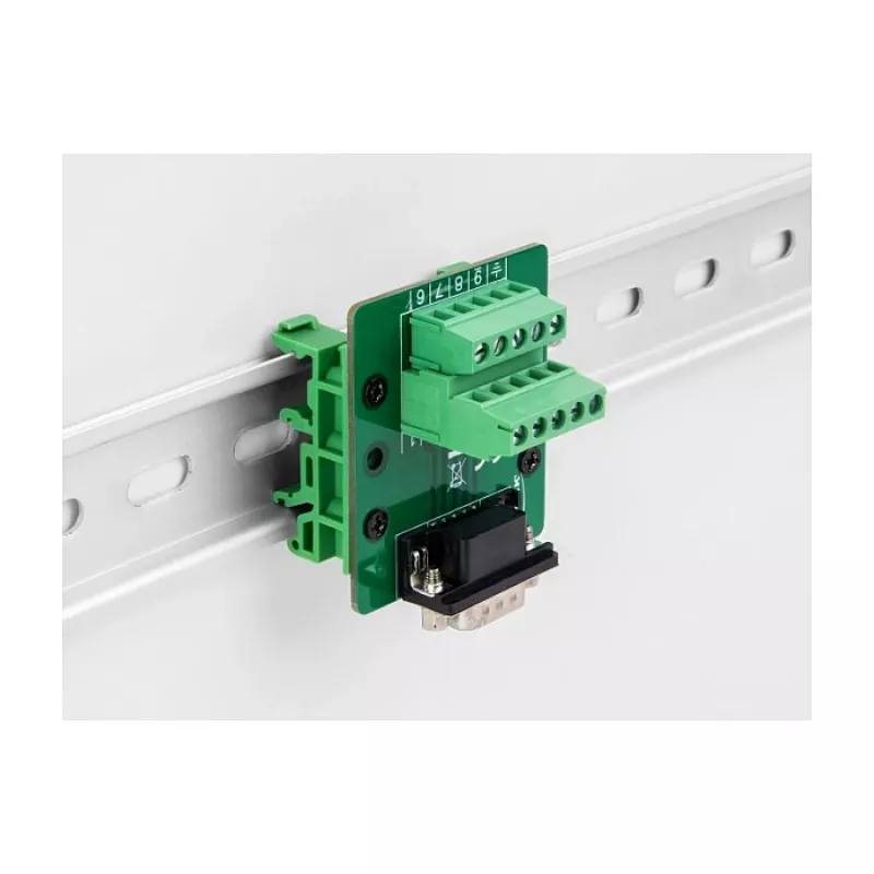 DeLOCK D-Sub 9-pin naaras riviliittimeen DIN-kiskoon 51 mm 58 mm 30 mm
