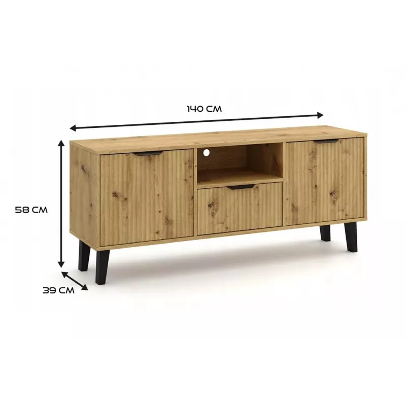 RTV SCANDI 2D1S ohut ARTISAN OAK