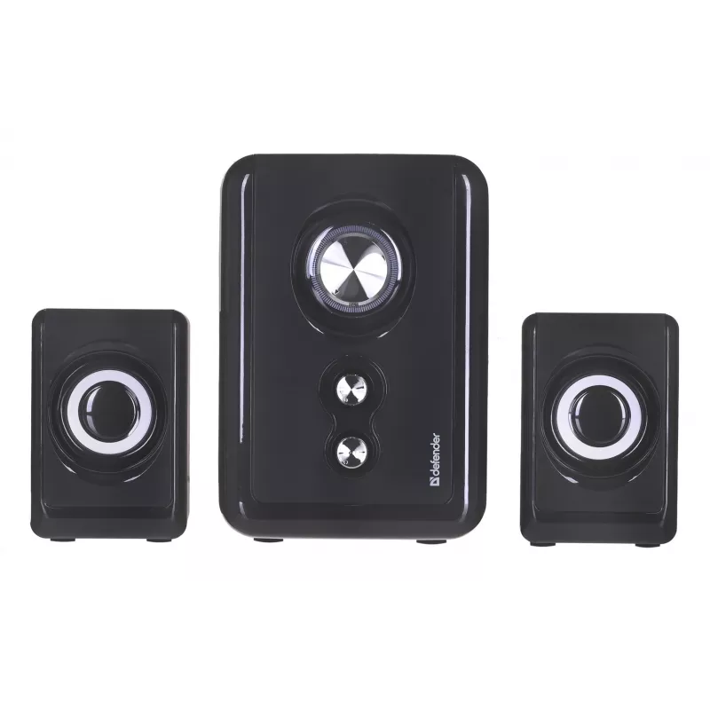 DEFENDER kaiuttimet V11 11 W johdollinen 2.1 pöytäsatelliittikaiuttimet, USB 5 V, musta