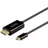 SAVIO CL-190 USB-C - HDMI -kaapeli, 30Hz, 1m, muovi