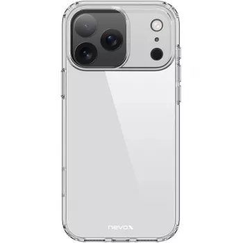 Nevox StyleShell Flex kotelo iPhone 17 Pro, läpinäkyvä