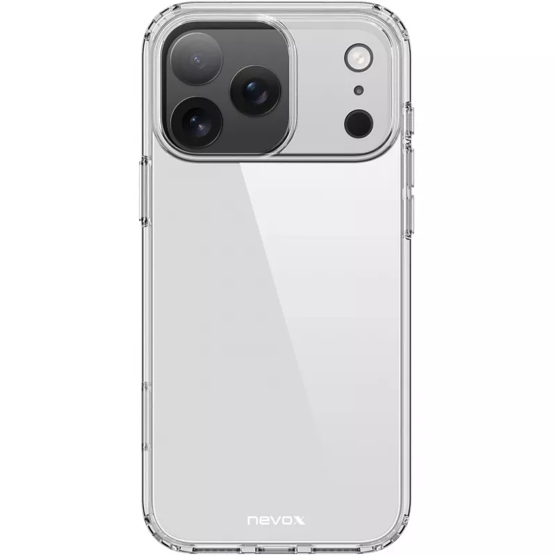 Nevox StyleShell Flex -suojakuori iPhone 17 Pro, läpinäkyvä