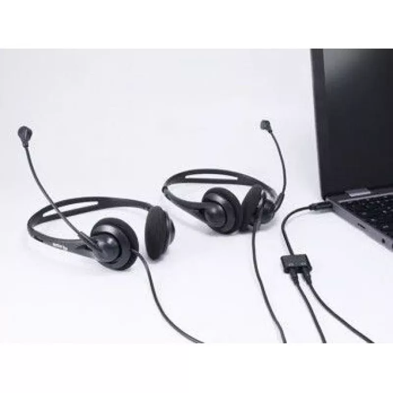 Equip USB-C - dual 3,5 mm -audio-DAC-adapteri, USB-C, uros, 2 x 3,5 mm, naaras, 0,15 m, musta