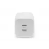 Digitus USB-C-laturi. 2-porttinen. 65W GaN
