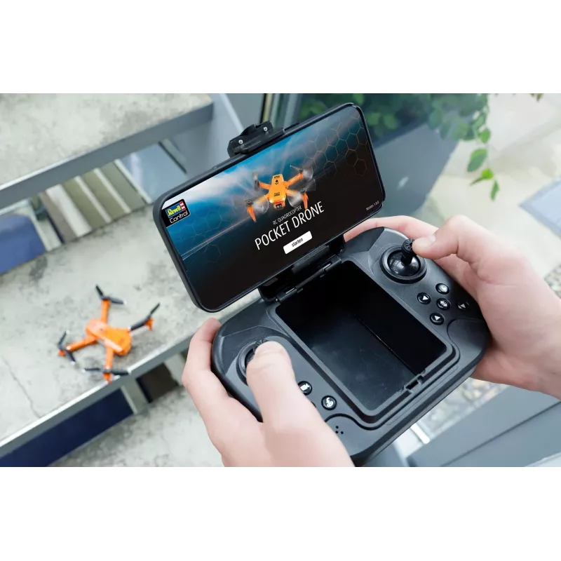 RC-nelikopteri REVELL Pocket Drone 23810 — 2,4 GHz, 4-kanavainen kauko-ohjaus