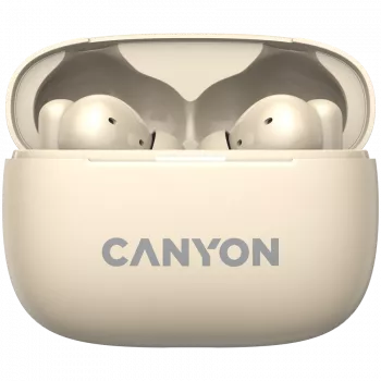 Canyon CNS-TWS10BG kuulokkeet ja headset True Wireless Stereo (TWS) In-Ear puheluihin/musiikkiin/urheiluun/arkeen USB Type-C Bluetooth beige (CNS-TWS10BG)