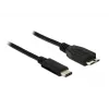 USB-kaapeli DeLOCK 1 m USB 3.1 USB 3.2 Gen 2 USB-C Micro-USB B musta