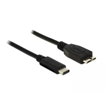 USB-kaapeli DeLOCK 1 m USB 3.1 USB 3.2 Gen 2 USB-C Micro-USB B musta