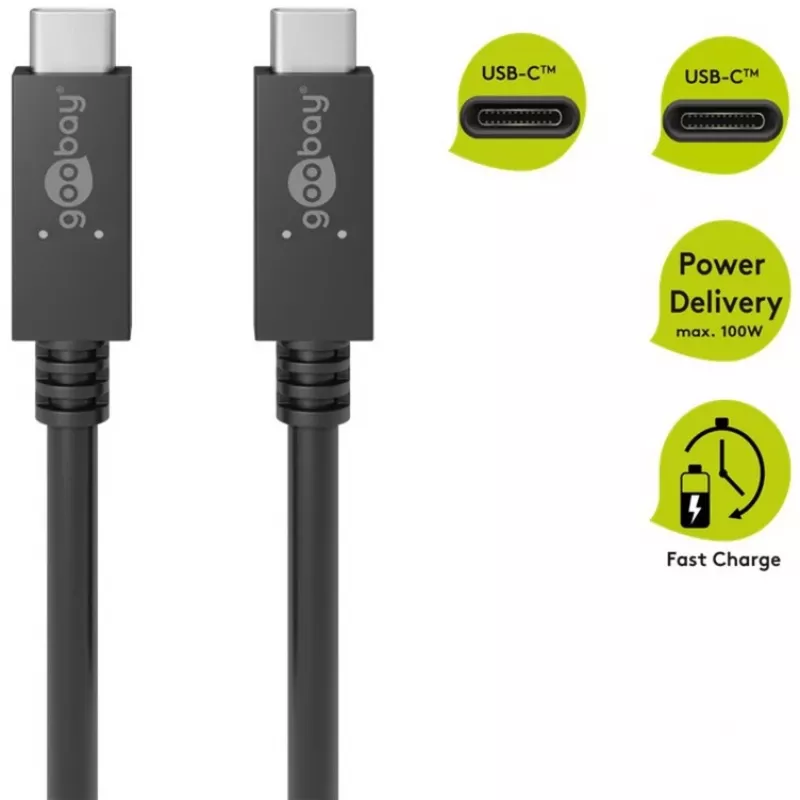 Goobay 49254 USB-kaapeli musta