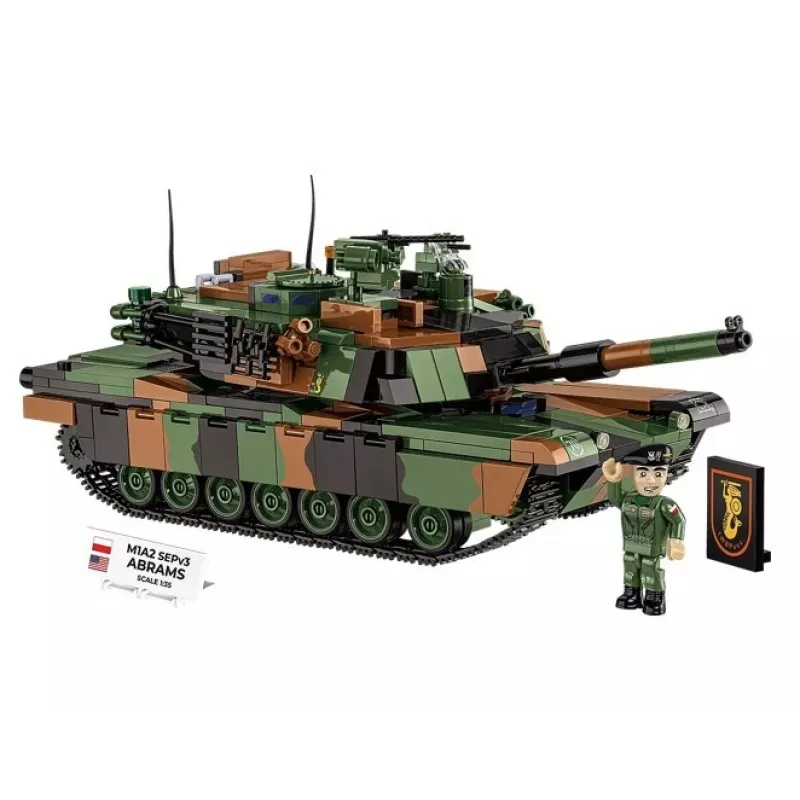 Rakennussarja Cobi M1A2 SEPV3 Abrams malli 1 065 rakennuspalikalla