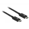 USB-kaapeli DeLOCK 84847 USB 3.2 Gen 2 2 m USB-C musta