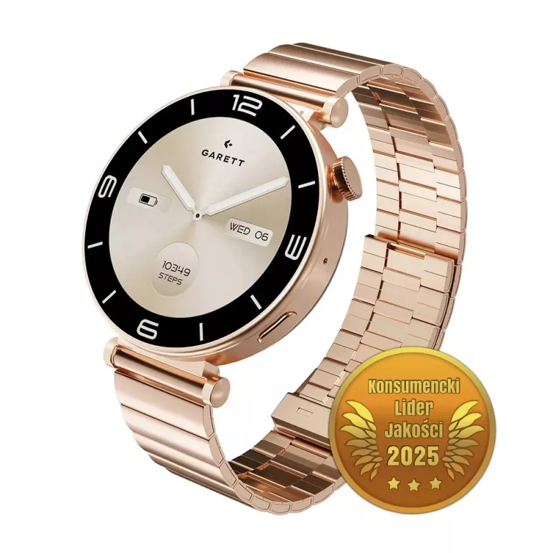 Älykello Garett Rose Pink Gold Steel