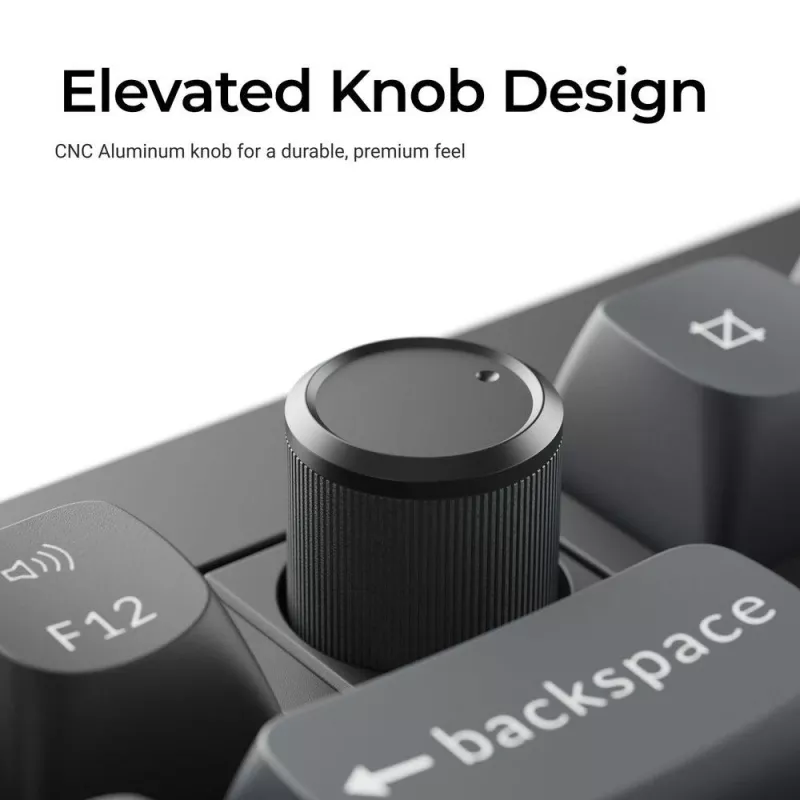 Mekaaninen Full-Size-näppäimistö Keychron V6 Ultra 8K — QWERTY, Bluetooth, RGB, musta