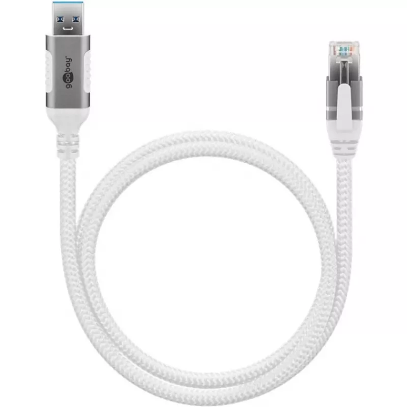 Ethernet-kaapeli USB-a 3.2 Gen1 pistoke > RJ-45 pistoke, LAN-sovitin