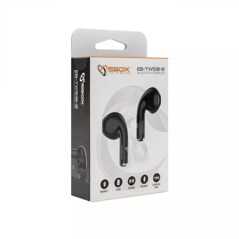 Kuulokkeet SBOX EB-TWS18 musta
