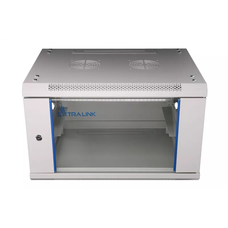 Extralink seinäkotelo 6U 600x600 harmaa