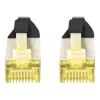 DIGITUS CAT 6A S/FTP -verkkokaapeli DK-1644-A-020-BL-10, 2 m, musta, 10 kpl