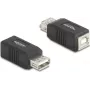 DeLOCK 67203 kaapelisovitin USB Type-A USB Type-B musta
