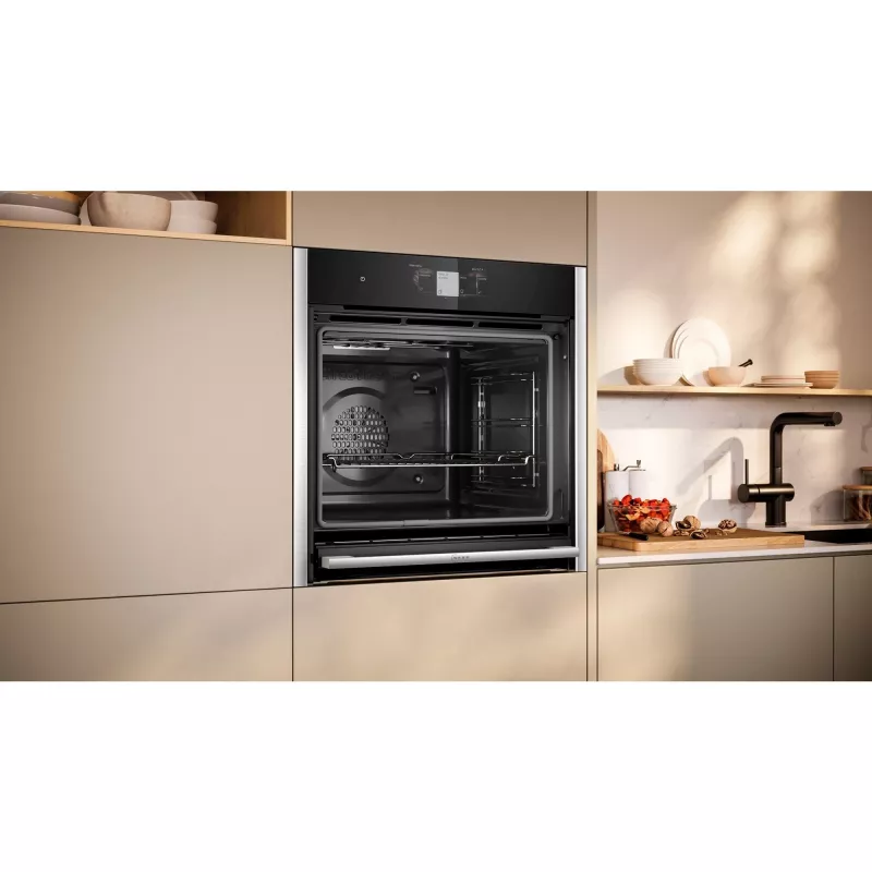 Neff B64CT73N0 uuni 71 L musta, ruostumaton teräs