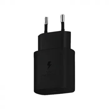 Laturi Samsung EP-TA800N sisäkäyttöön, AC, USB-C 25 W, yleismalli, 100–240 V, musta