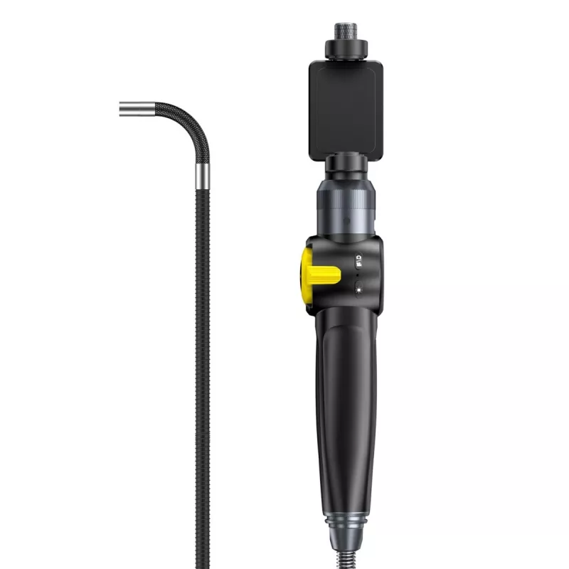 Ulefone uSmart E03 UF-EC03 endoskooppikamera, 1280x720 HD, 180° kaksisuuntaisesti ohjattava anturi, 6 LED-valoa, IP67, 1 m puolijäykkä kaapeli