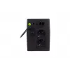 DIGITUS Line-Interactive USV, 800VA/480W 12V/9Ah X1 akku, 2x CEE 7/7 pistorasia, RJ-11, LCD (DN-170064-LCD)
