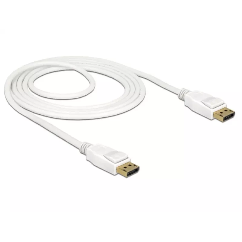 DisplayPort-kaapeli DeLOCK 85509 1,5 m valkoinen